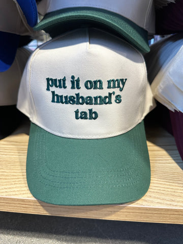 Put it on my husbands tab Cap- Green