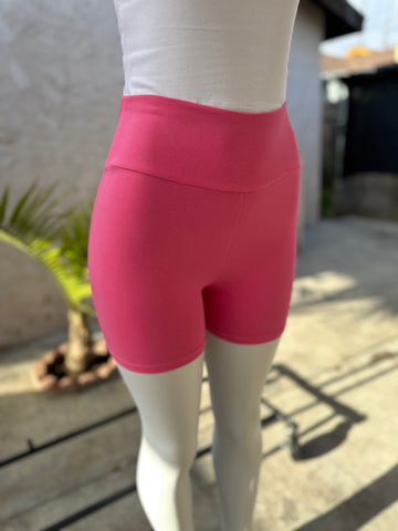 Cotton Biker Short - Pink