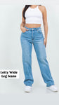 Letty Wide Leg Jeans -Medium Blue